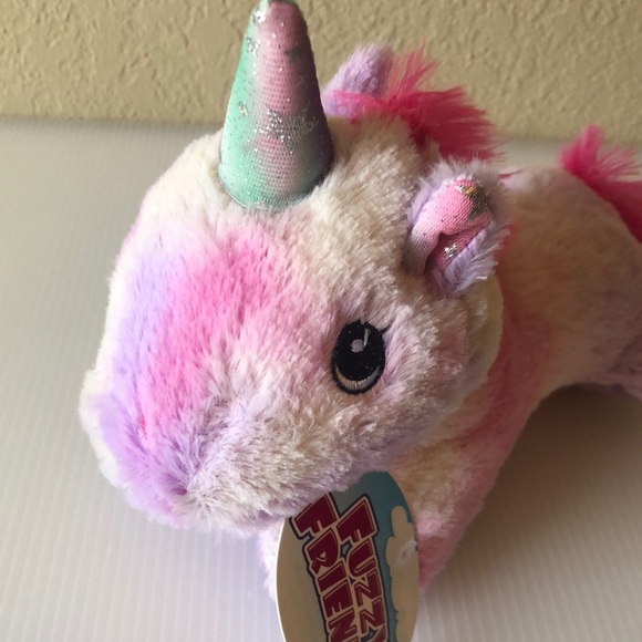 Fuzzy Friends Pink & Purple Unicorn Plush - Picture 6 of 7